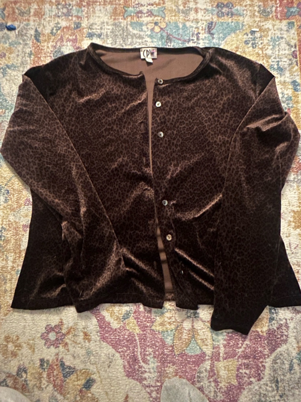vintage cpw leopard print jacket
